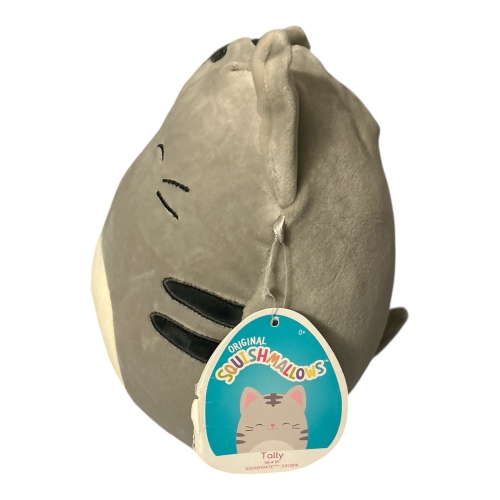 Squishmallows Tally Gray Cat 8" Plush Kellytoy NWT Stuffed Animal - Picture 2 of 5